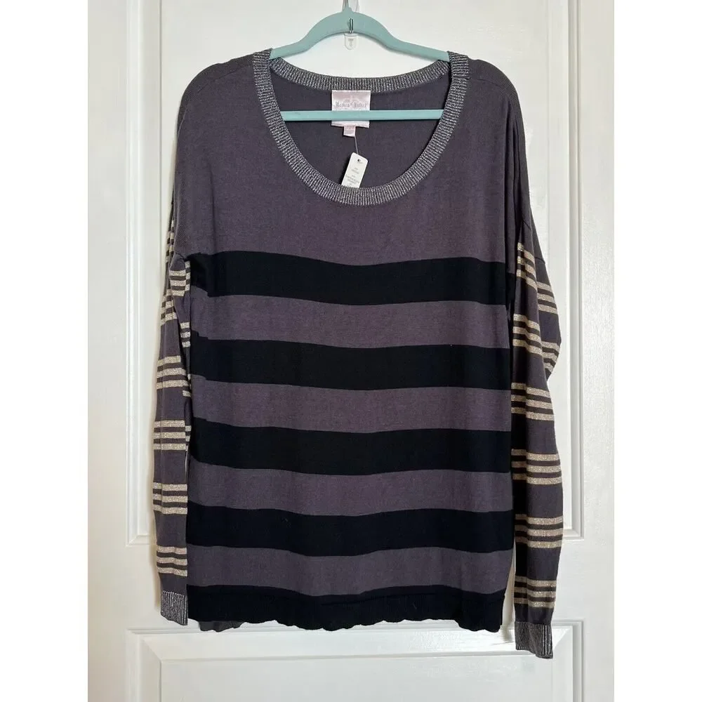 $118 ROMEO & JULIET COUTURE Designer Lightweight Knit Sweater Top Nordstrom M